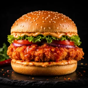 Grapa’s Sweet Heat Chicken Burger