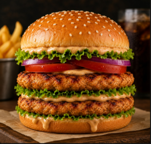 Jumbo Cheese Burger(Veg)