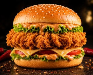 Spicy Mega Zinger Burger